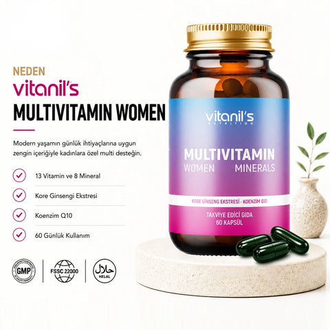 Vitanil's Multivitamin Women 60 Kapsül