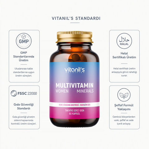 Vitanil's Multivitamin Women 60 Kapsül