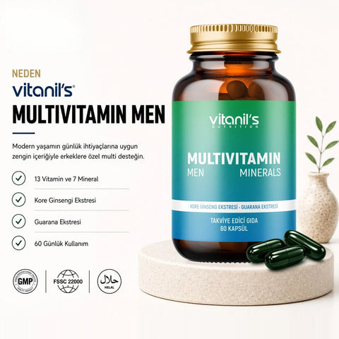 Vitanil's Multivitamin Men 60 Kapsül