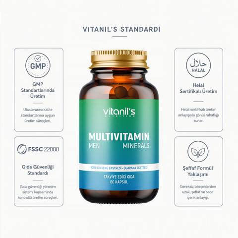 Vitanil's Multivitamin Men 60 Kapsül