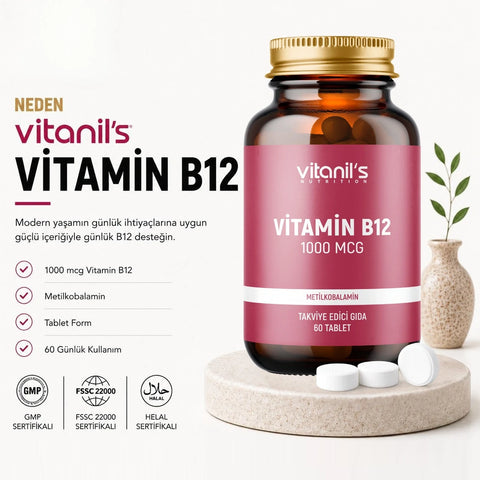 Vitanil's Vitamin B12 60 Tablet