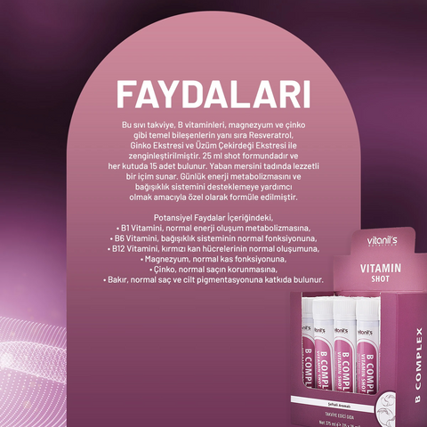 Vitanil's Vitamin B Complex 15 Şişe