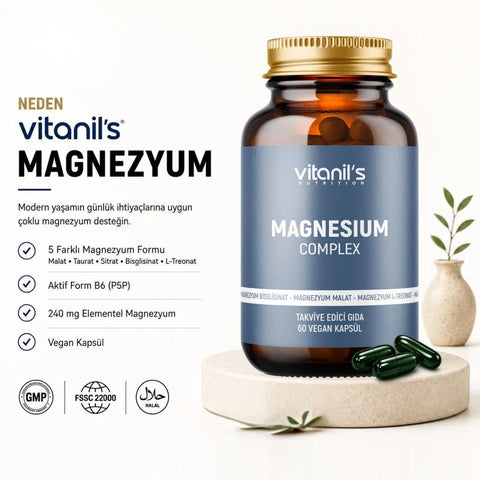 Vitanil's Magnezyum Complex 60 Kapsül
