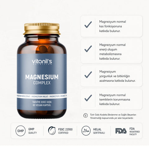 Vitanil's Magnezyum Complex 60 Kapsül