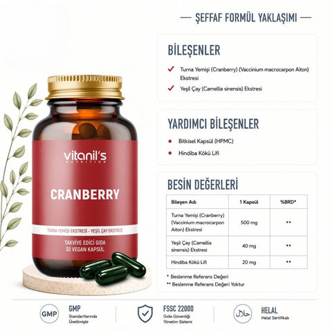 Vitanil's Cranberry 30 Kapsül