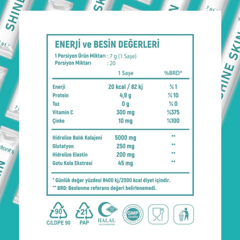 Vitanil's Shine Skin Powder 20 Saşe