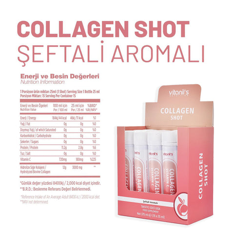 Vitanil's Collagen Şeftali Aromalı 15 Şişe