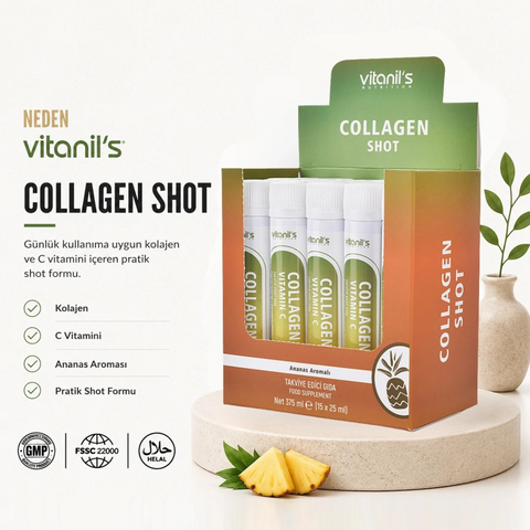 Vitanil's Collagen Ananas Aromalı 15 Şişe