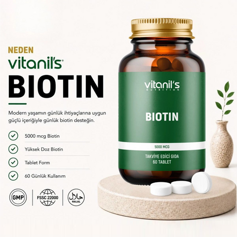 Vitanil's Biotin 60 Tablet