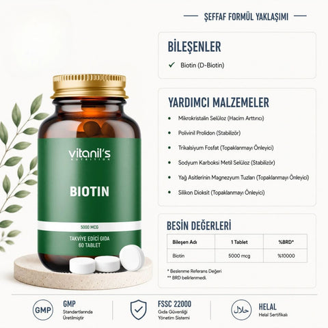 Vitanil's Biotin 60 Tablet
