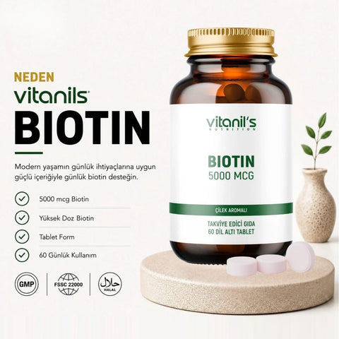 Vitanil's Biotin Chewable 60 Tablet