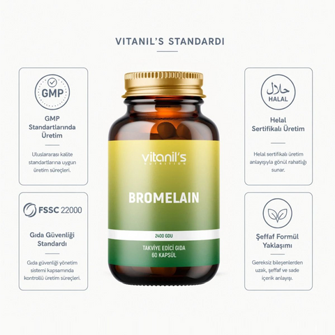 Vitanil's Bromelain 60 Kapsül
